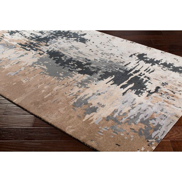 Abstract Handmade Tufted Rug 2' x  3' #LX3039