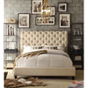 Beige Lilyana Low Profile Standard Bed Queen