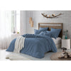 King/Cal.King Duvet Cover + 2 Pillowcases Blue Dusk Lincoln Microfiber 3 Piece Duvet Cover Set KB1341-A5-B1-P2