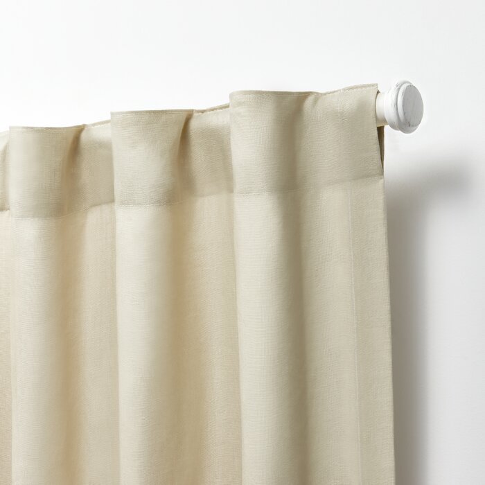 50" x 96" Linen Curtain, (Set of 4)