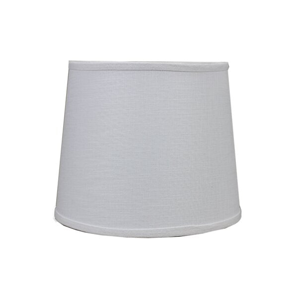 9" H x 10" W x 10" D White Linen Drum Lamp Shade (Set of 2) CA185