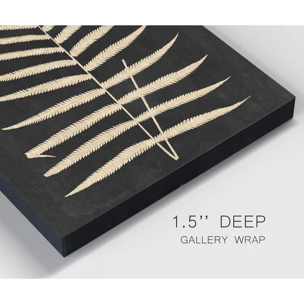 36" H x 24" W x 1.5" D Linen Fern III - Wrapped Canvas Print