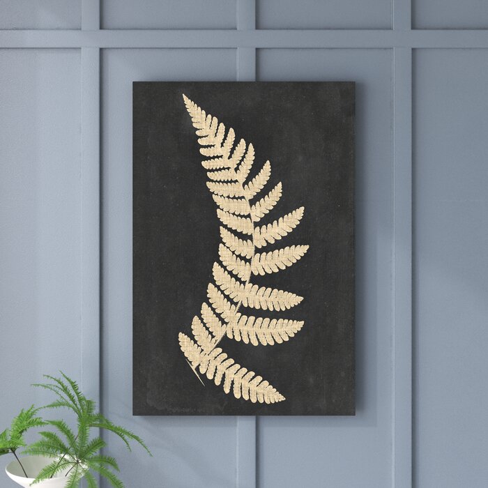 20" H x 16" W x 1" D Linen Fern IV - Wrapped Canvas Print