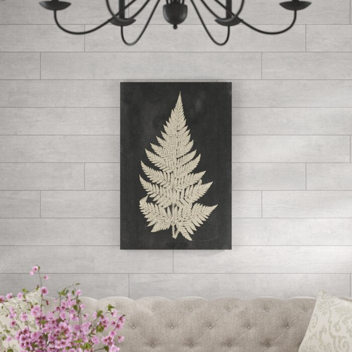 36" H x 24" W x 1.25" D Linen Fern I by Vision Studio - Graphic Art on Canvas