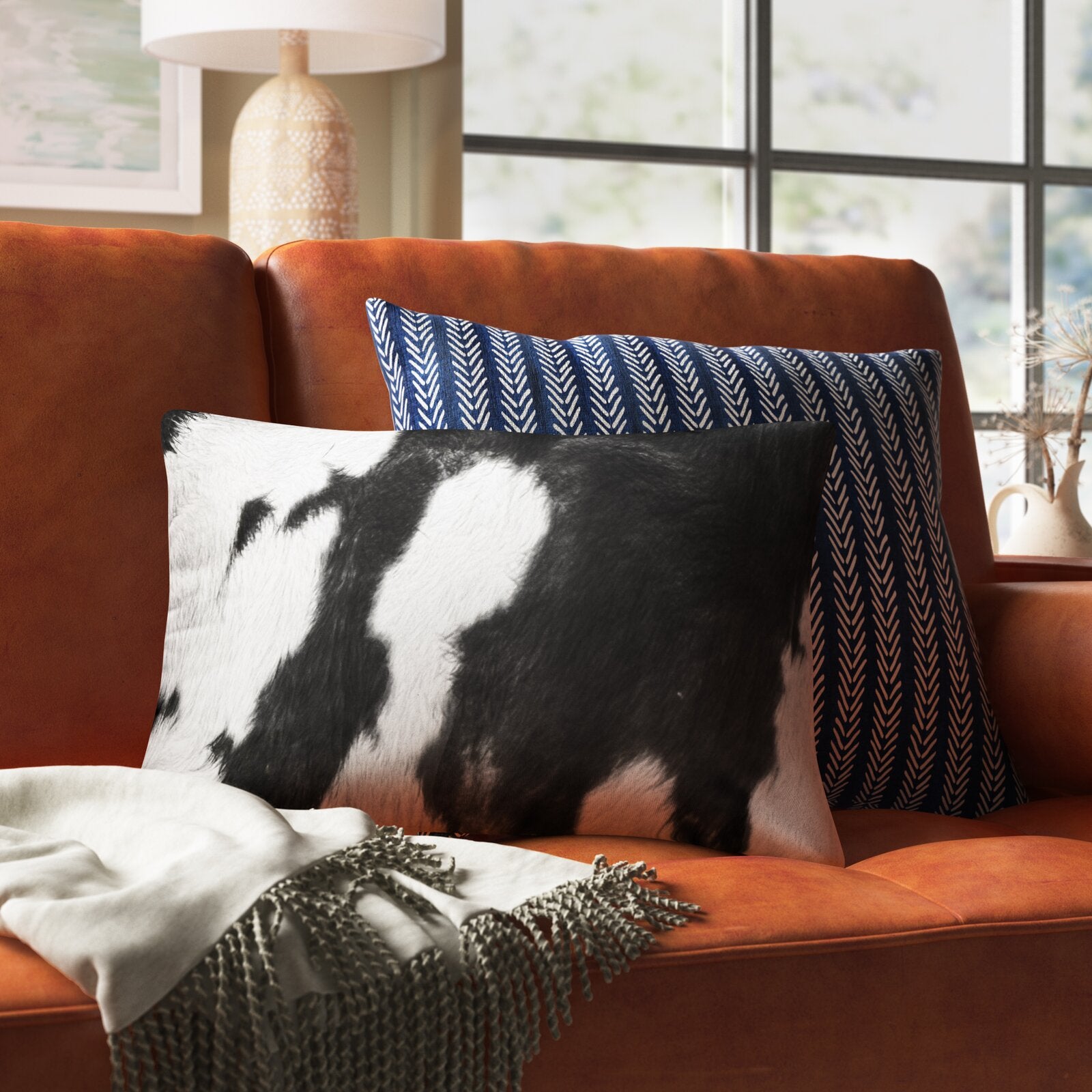 Black/White Lisbeth Rectangular Pillow Cover & Insert SC650