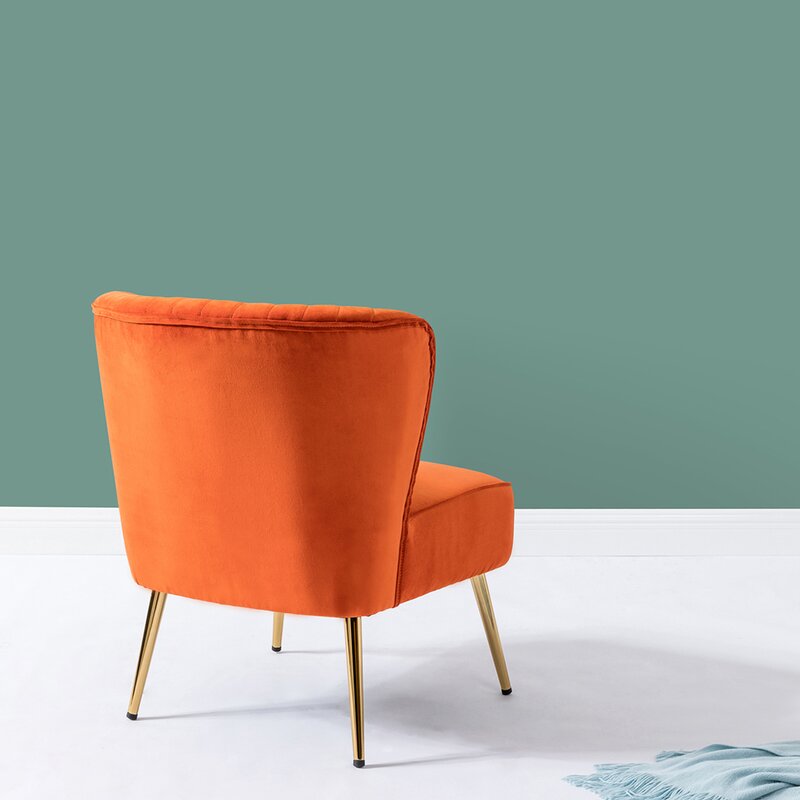 Lisette 26'' Wide Tufted Velvet Side Chair VB486