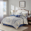 Livia 100% Cotton Percale Comforter Set, Cal. King Comforter + 5 Additional Pieces (Set of 6)