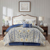 Livia 100% Cotton Percale Comforter Set, Cal. King Comforter + 5 Additional Pieces (Set of 6)