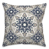 Blue/Gray Liz Outdoor Square Pillow Cover & Insert
