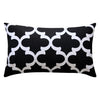 Black Lizan Outdoor Rectangular Pillow Cover (Set of 6)