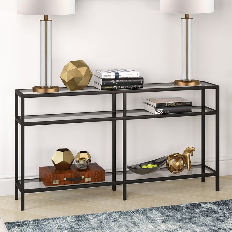 29" H x 55" W x 10" D Lochlan Console Table