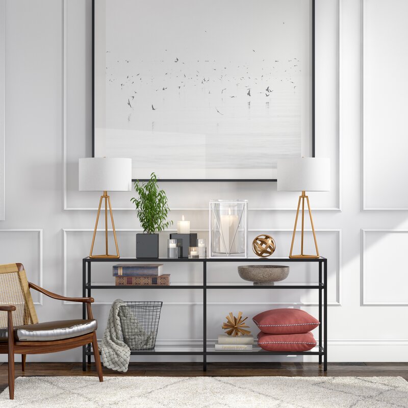 29" H x 55" W x 10" D Lochlan Console Table