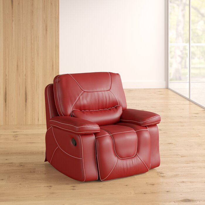 Lockheart Leather Manual Glider Recliner
