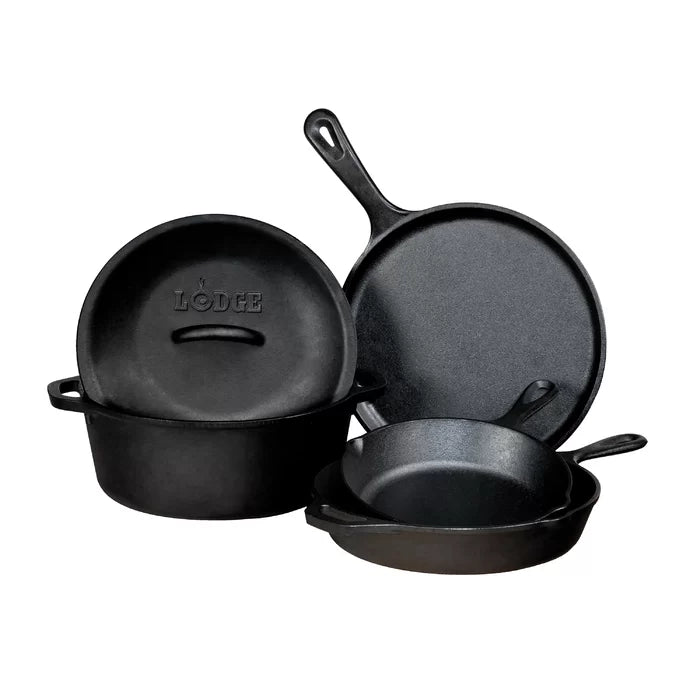 5 Piece Cast Iron Cookware Set
