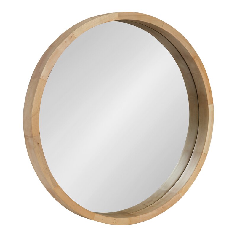 30" x 30" Natural Loftis Modern & Contemporary Accent Mirror