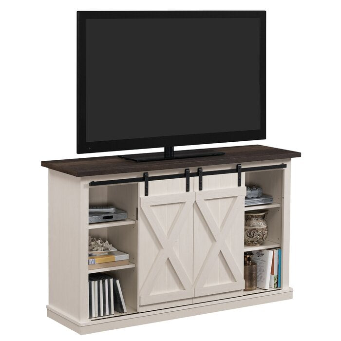Lorraine TV Stand for TVs up to 60", Cream/Espresso TTR387