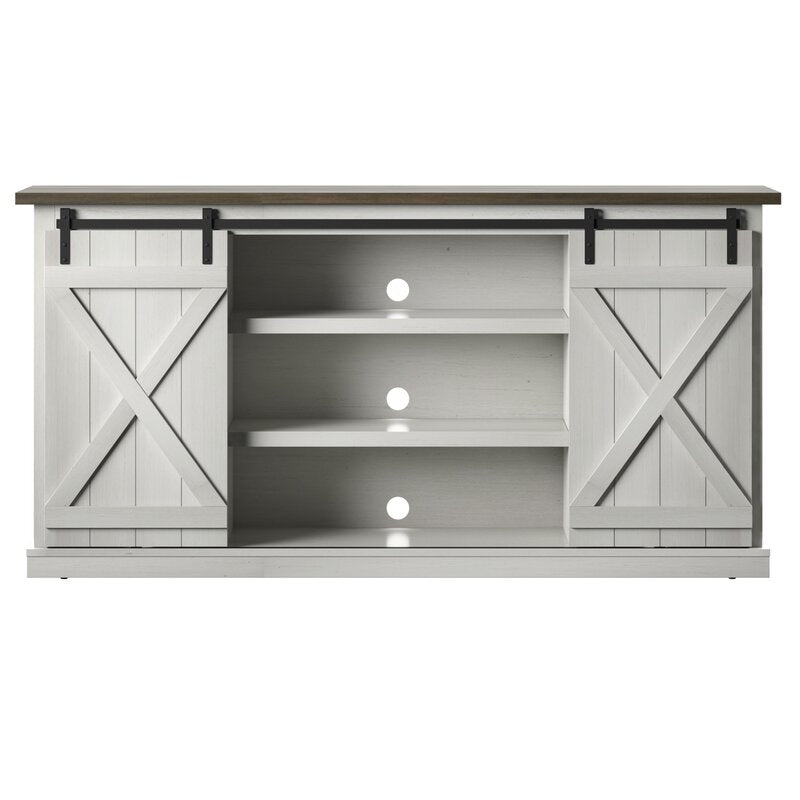 OffWhite/Light Yellow Lorraine TV Stand for TVs up to 70" HB198