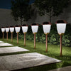 Copper Low Voltage Solar Powered Integrated LED Metal Pathway Light (Set of 8)