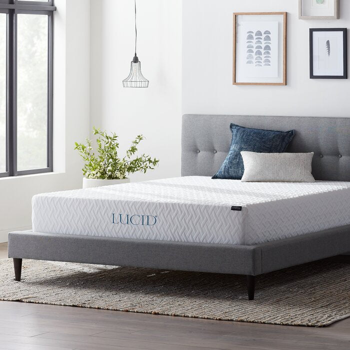 Lucid Comfort 10" Medium Gel Memory Foam Mattress - Full (#K1733)