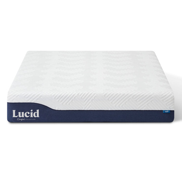 Lucid Comfort 12" Gel and Aloe Vera Hybrid Mattress, Queen