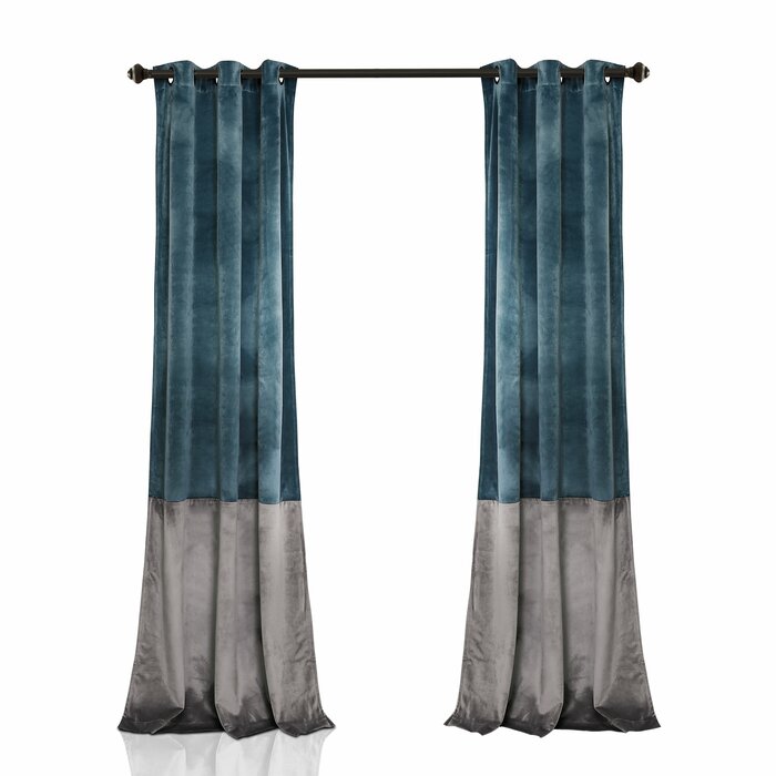 38'' W X 84'' H Lucille Polyester Room Darkening Curtain Pair (Set of 2)