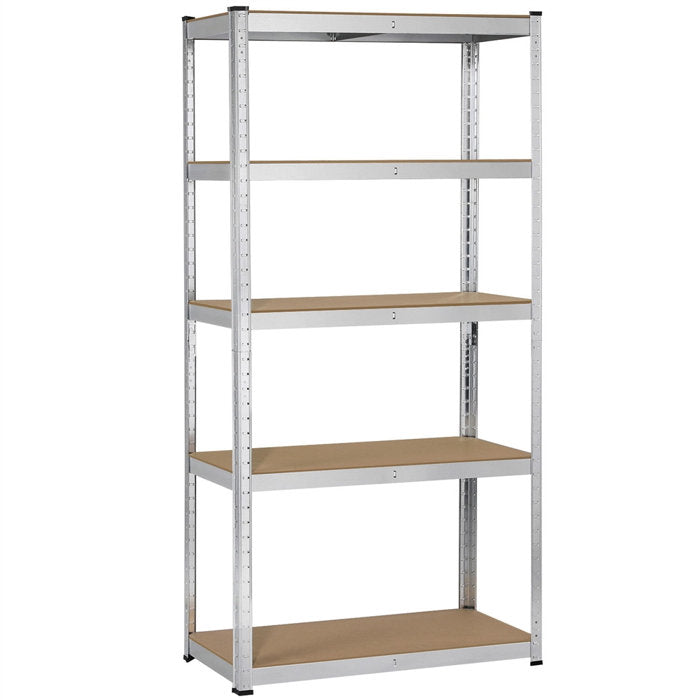 Lundys 71" H x 35.5" W x 16" D 5-Tier Adjustable Metal MDF Storage Rack Shelves Boltless Shelving
