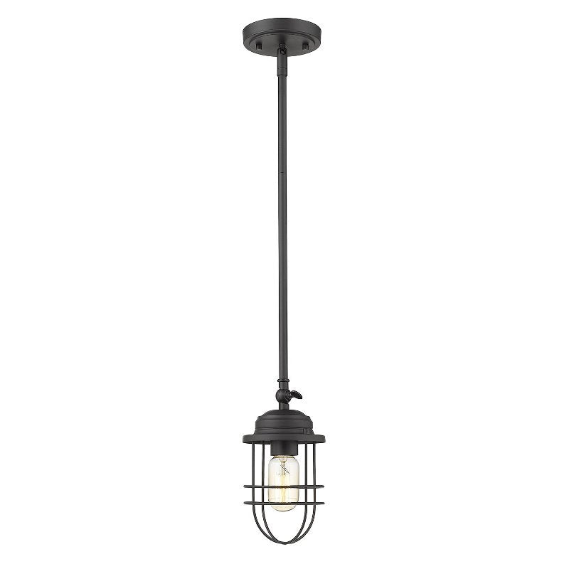 Black Lylah 1 - Light Single Geometric Pendant K7103