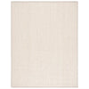 Lynde Striped Hand-Knotted Area Rug in Ivory rectangle 3'x5'
