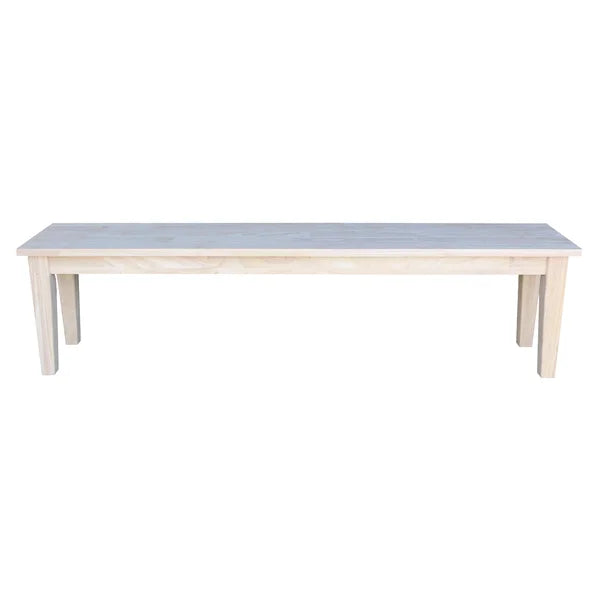 18.25 H x 72" W x 14" D Lynn Wood Bench