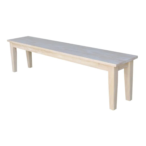 18.25 H x 72" W x 14" D Lynn Wood Bench