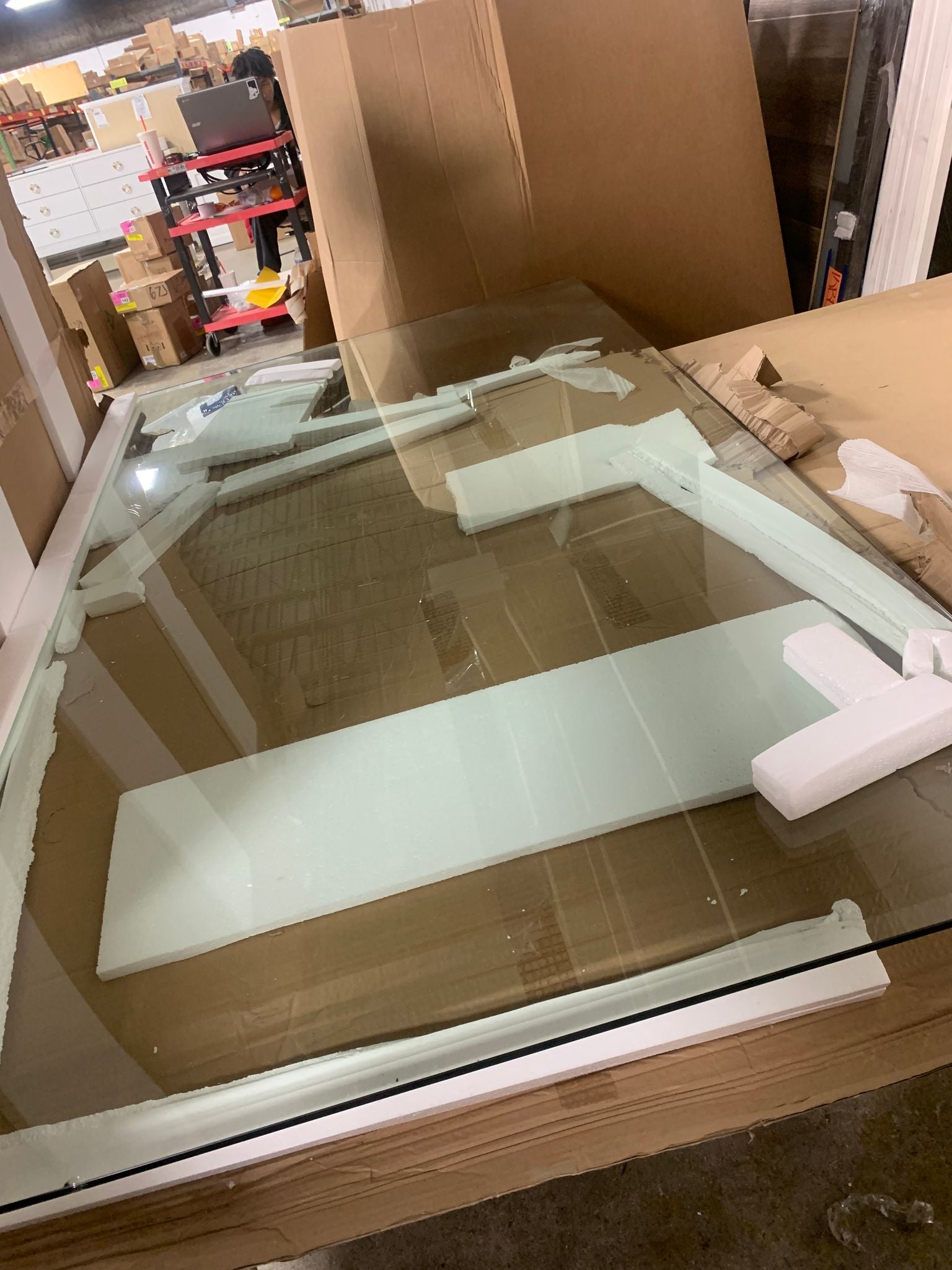 72" Glass Dining Table Top ONLY