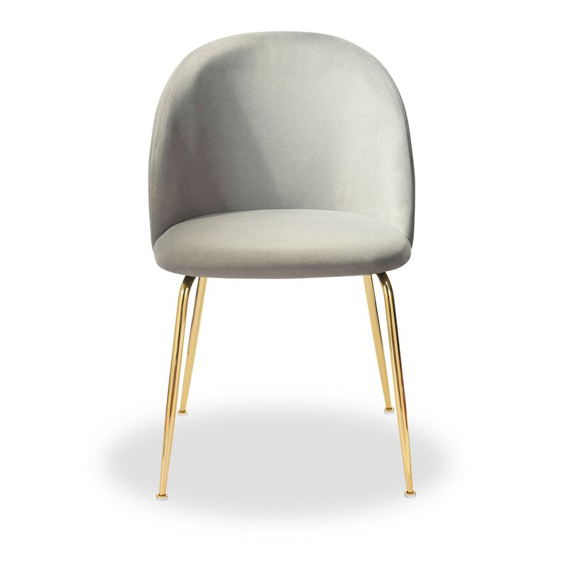 M60 Modern Velvet Chair, Set of 2, Chrome (Set of 2) 7447
