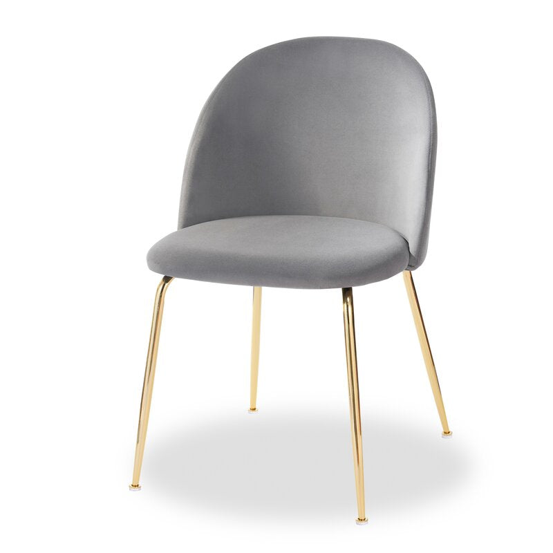 M60 Modern Velvet Chair, Set of 2, Chrome (Set of 2) 7447