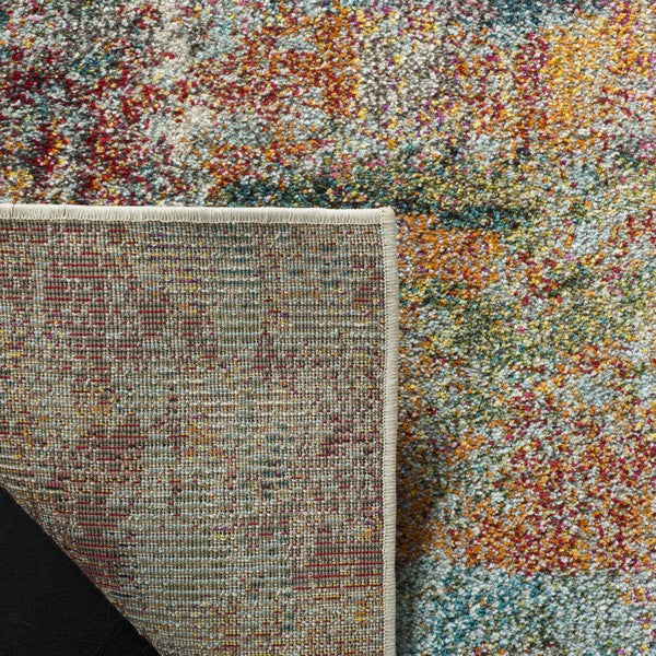 Monaco Teal/Orange 2'2" x 12' Runner Rug ERUG77