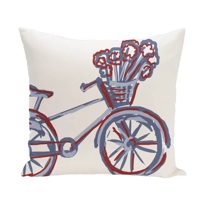 18" x 18" Buddha Machen Outdoor Pillow Cover & Insert, (Set of 2)