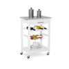 Macy 22.88'' Wide Rolling Kitchen Cart with Granite Top