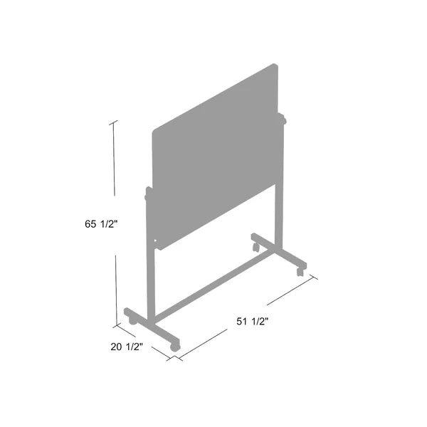 48" x 36" Magnetic Free-Standing Reversible Whiteboard