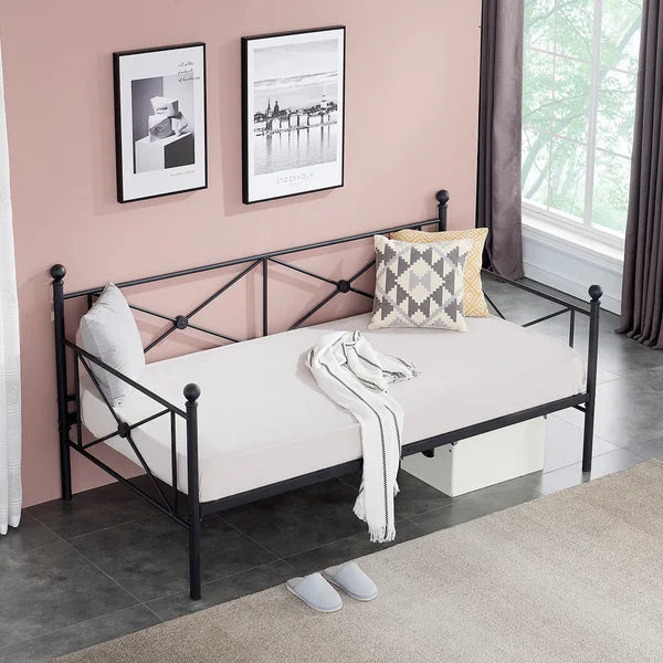 Black Manassas Twin Iron Daybed