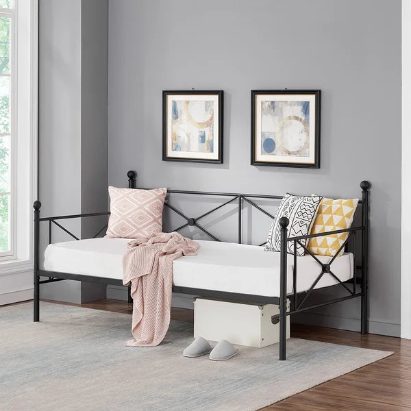 Black Manassas Twin Iron Daybed
