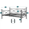 Black Manassas Twin Iron Daybed