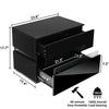 Black Manningtree 18'' Tall 2 - Drawer Nightstand