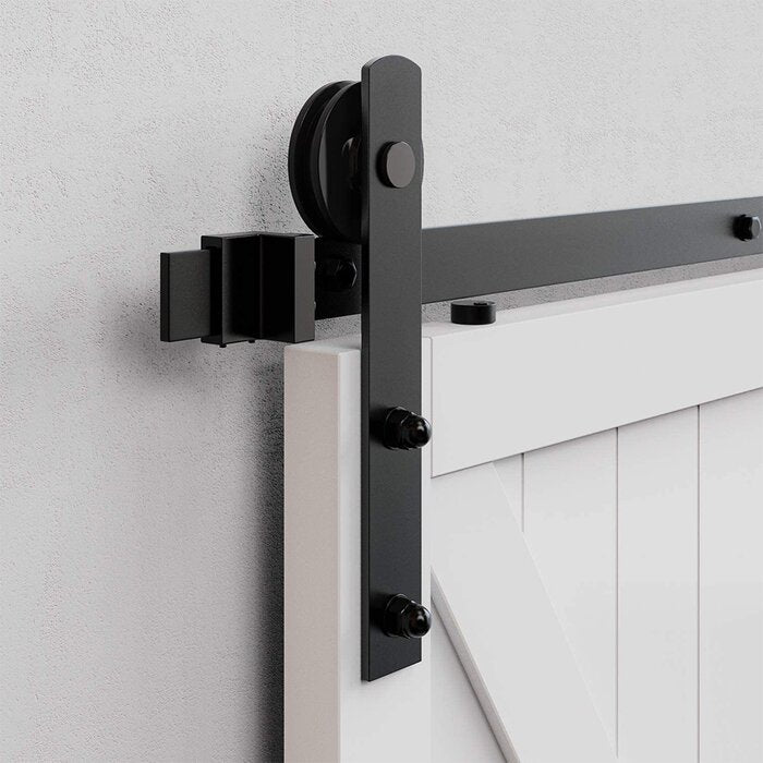 36'' x 84'' Manufactured Wood Rene Barn Door with Installation Hardware Kit