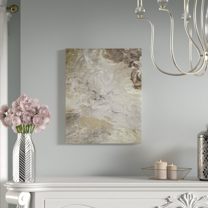 40" H x 30" W Marbled Linen - Print CR2317