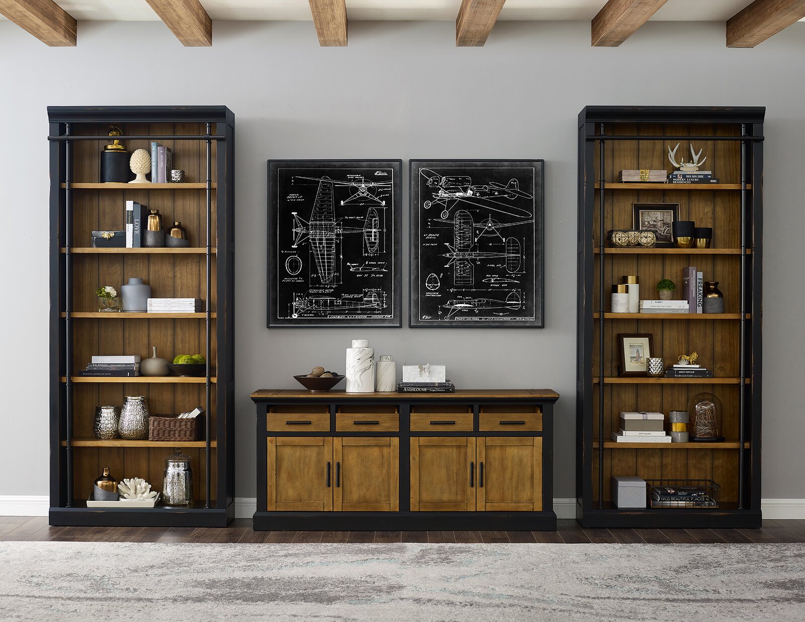 Marilee library bookcase deals