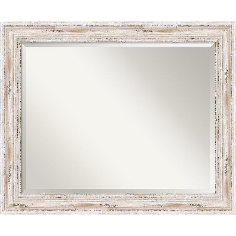 27" H x 33" W Marion Rustic Beveled Accent Mirror TTR293