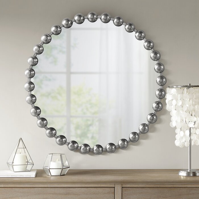 27" x 27" Silver Marlowe Modern & Contemporary Accent Mirror