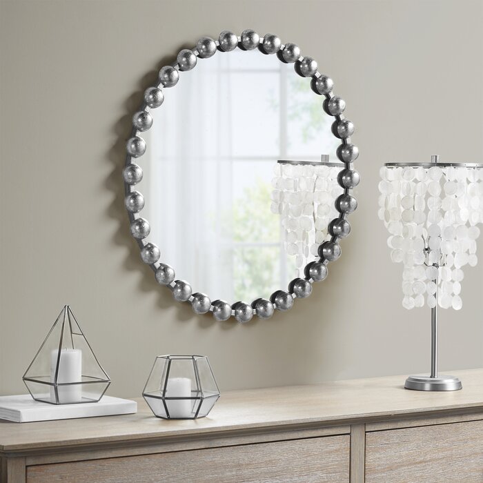 27" x 27" Silver Marlowe Modern & Contemporary Accent Mirror