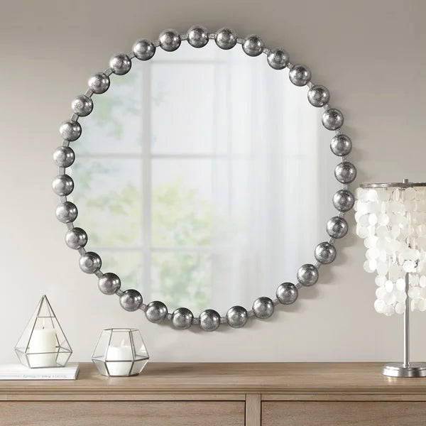 27" x 27" Silver Marlowe Modern & Contemporary Accent Mirror