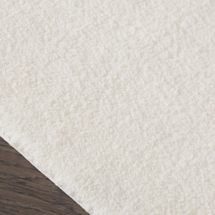24" x 40" Ivory Marshmallow Bath Rug, (Set of 2)