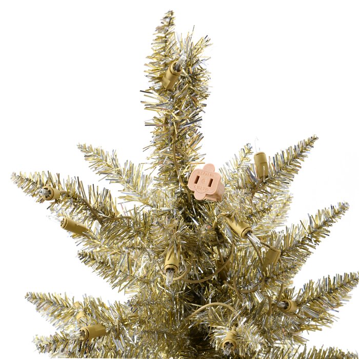 5' Lighted Faux Spruce Christmas Tree